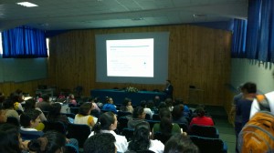Seth Cloran presenting at Jornadas Internacionales Ambientales Aplicadas